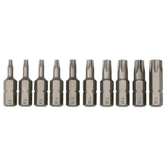 10PC TORX INSERT BIT SET - Caliber Tooling