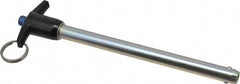 Gibraltar - 1/2" Diam, 6" Usable Length, T Handle, Quick Release Pin - Grade 4130 Steel, Zinc-Plated Finish - Caliber Tooling