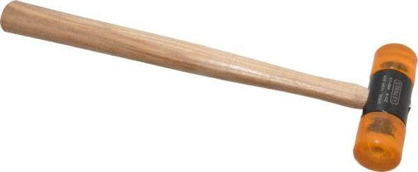 Stanley - 8 oz Head 1-3/8" Face Diam Plastic Dead Blow Hammer - 12" OAL, Hickory Handle - Caliber Tooling