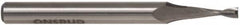 Onsrud - 3/8" Cutting Diam x 1" Length of Cut, 2 Flute, Upcut Spiral Router Bit - Uncoated, Right Hand Cut, High Speed Steel, 3-1/2" OAL x 1/2" Shank Diam, Double Edge, 19 to 32° Helix Angle - Caliber Tooling