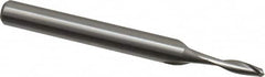 Onsrud - 1/8" Cutting Diam x 3/8" Length of Cut, 2 Flute, Upcut Spiral Router Bit - Uncoated, Right Hand Cut, High Speed Steel, 2-5/8" OAL x 1/4" Shank Diam, Double Edge, 19 to 32° Helix Angle - Caliber Tooling