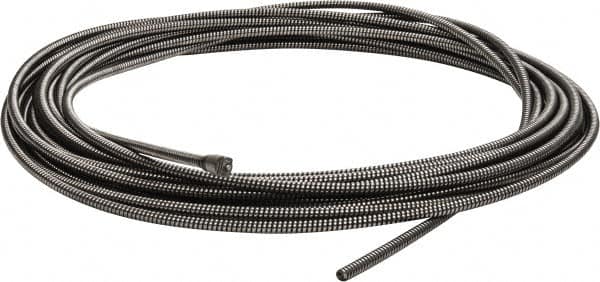 Ridgid - 3/8" x 75' Drain Cleaning Machine Cable - Solid Core, 1-1/2" to 3" Pipe, Use with K380 - Caliber Tooling