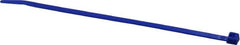 Made in USA - 5.84" Long Blue Nylon Standard Cable Tie - 40 Lb Tensile Strength, 1.24mm Thick, 36.42mm Max Bundle Diam - Caliber Tooling