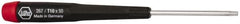 Wiha - T10 Torx Driver - 1-9/16" Blade Length, 5-3/4" OAL, Tapered Handle - Caliber Tooling