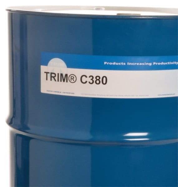 Master Fluid Solutions - Trim C380, 54 Gal Drum Grinding Fluid - Synthetic, For Machining - Caliber Tooling