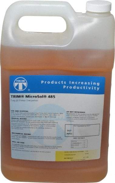 Master Fluid Solutions - Trim MicroSol 485, 1 Gal Bottle Cutting & Grinding Fluid - Semisynthetic, For Machining - Caliber Tooling