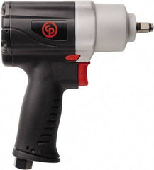 Chicago Pneumatic - 3/8" Drive, 9,400 RPM, 415 Ft/Lb Torque Impact Wrench - Pistol Grip Handle, 1,700 IPM, 20 CFM, 90 psi, 1/4" NPT Inlet - Caliber Tooling