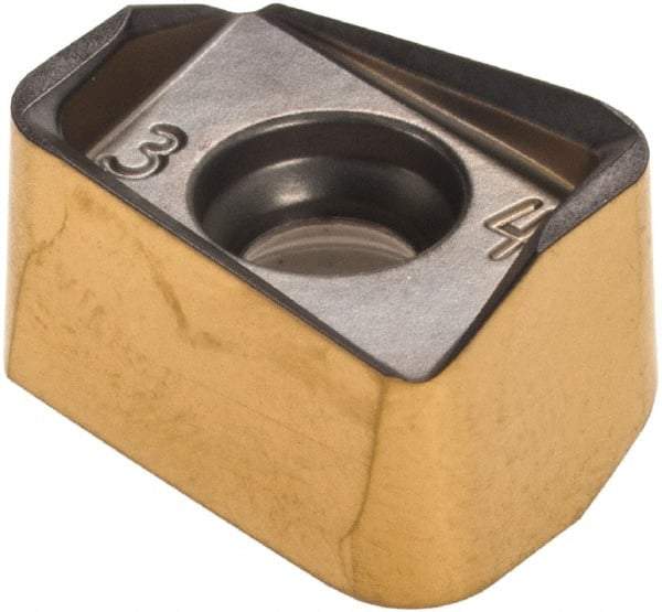 Iscar - H490 ANKX120524 PNTR Grade IC830 Carbide Milling Insert - TiAlN/TiN Finish, 0.339" Thick, 2.39mm Corner Radius - Caliber Tooling