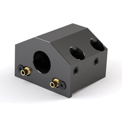 Global CNC Industries - Turret & VDI Tool Holders; Type: Haas ID Block ; Clamping System: 80mm X 45mm ; Tool Axis: ID ; Through Coolant: No ; Additional Information: 4 Mounting Holes - Exact Industrial Supply