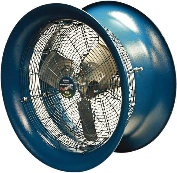 Patterson Fan - 22" Blade, 1/2 hp, 5,570 CFM, Industrial Circulation Fan - Suspension, 115 AC Volts, 6 Amps, 1 Speed - Caliber Tooling