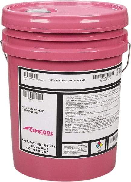 Cimcool - 5 Gal Pail Cutting & Grinding Fluid - Semisynthetic - Caliber Tooling