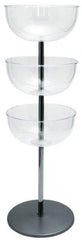 Tensator - 40" High Barrier Free-Standing Pole - Polycarbonate, Polished Chrome Finish, Gray - Caliber Tooling