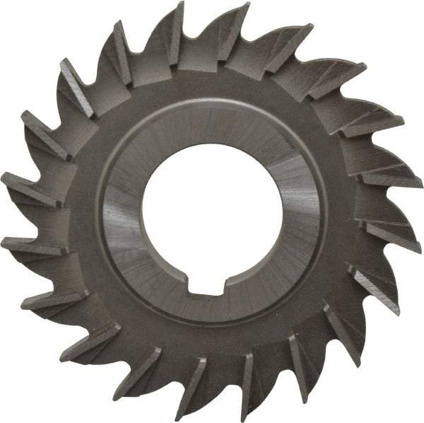 Made in USA - 3" Diam x 5/16" Width of Cut, 20 Teeth, Cobalt Side Milling Cutter - Straight Teeth, Uncoated - Caliber Tooling