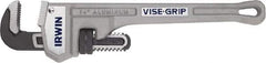 Irwin - 14" Aluminum Straight Pipe Wrench - 2" Pipe Capacity - Caliber Tooling