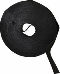 VELCRO Brand - 5/8" Wide x 25 Yd Long Self Fastening Tie/Strap Hook & Loop Roll - Continuous Roll, Black, Printable Surface - Caliber Tooling