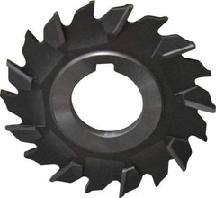 Made in USA - 3" Diam x 3/16" Width of Cut, 18 Teeth, Cobalt Side Milling Cutter - Staggered Teeth, Uncoated - Caliber Tooling