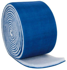 Made in USA - 60' Long x 20" Wide x 2" Thick Polyester Media Air Filter Media Roll - MERV 8, 89% Arrestance Efficiency, 500 FPM Max Air Flow, 0.21" wpg Init Resist, 1" wpg Final Resist, 30 to 35% Particle Capture Efficiency, Use with Any Unit - Caliber Tooling