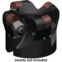 Kennametal - 125mm Cut Diam, 6mm Max Depth, 40mm Arbor Hole, 7 Inserts, RNGN 1207... Insert Style, Indexable Copy Face Mill - KSSR Cutter Style, 9,000 Max RPM, 63mm High, Series KSSR-RN - Caliber Tooling