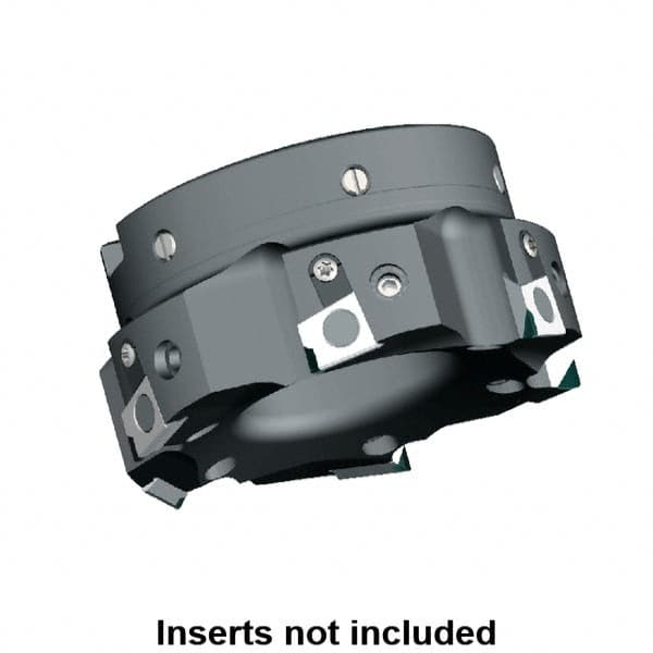 Kennametal - 4 Inserts, 63mm Cut Diam, 22mm Arbor Diam, 9.5mm Max Depth of Cut, Indexable Square-Shoulder Face Mill - 0/90° Lead Angle, 40mm High, BGHX 15L5... Insert Compatibility, Series Fix-Perfect - Caliber Tooling