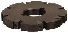 APT - Arbor Hole Connection, 3/8" Cutting Width, 2-1/16" Depth of Cut, 6" Cutter Diam, 1-1/4" Hole Diam, 12 Tooth Indexable Slotting Cutter - SM61 Toolholder, CTA 2 Insert, Neutral Cutting Direction - Caliber Tooling