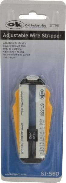 Jonard Tools - 28 to 18 AWG Capacity Precision Wire Stripper - Polycarbonate Handle - Caliber Tooling