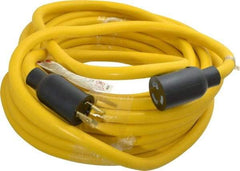 Southwire - 50', 12/3 Gauge/Conductors, Yellow Wet & Dry Location, Indoor & Outdoor Extension Cord - 1 Receptacle, 20 Amps, 125 VAC, UL STW, NEMA L5-20P, L5-20R - Caliber Tooling