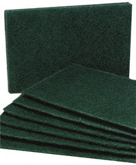 Ability One - 9" Long x 6" Wide x 1/4" Thick Scouring Pad - Medium-Duty, Maroon - Caliber Tooling