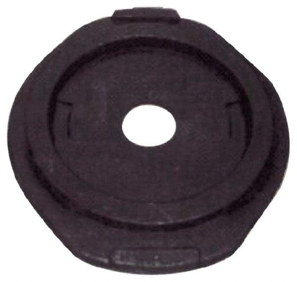 PRO-SAFE - Rubber Standard Channelizer Base - 25 Lb, Black - Caliber Tooling