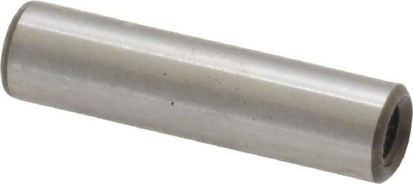 Jergens - 1/4" Diam x 1" Pin Length Alloy Steel Pull Out Dowel Pin - C 47-58 & C 60-64 (Surface) Hardness, 1 Beveled & 1 Threaded End - Caliber Tooling