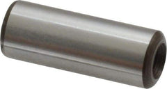 Jergens - 3/8" Diam x 1" Pin Length Alloy Steel Pull Out Dowel Pin - C 47-58 & C 60-64 (Surface) Hardness, 1 Beveled & 1 Threaded End - Caliber Tooling