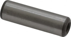 Jergens - 3/8" Diam x 1-1/4" Pin Length Alloy Steel Pull Out Dowel Pin - C 47-58 & C 60-64 (Surface) Hardness, 1 Beveled & 1 Threaded End - Caliber Tooling