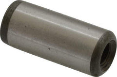 Jergens - 7/16" Diam x 1" Pin Length Alloy Steel Pull Out Dowel Pin - C 47-58 & C 60-64 (Surface) Hardness, 1 Beveled & 1 Threaded End - Caliber Tooling