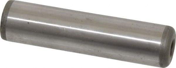 Jergens - 3/4" Diam x 2-1/2" Pin Length Alloy Steel Pull Out Dowel Pin - C 47-58 & C 60-64 (Surface) Hardness, 1 Beveled & 1 Threaded End - Caliber Tooling