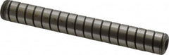 Jergens - 1/2" Diam x 4" Pin Length Alloy Steel Grooved Dowel Pin - C 47-58 & C 60-64 (Surface) Hardness, 1 Beveled & 1 Threaded End - Caliber Tooling