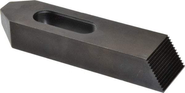 Gibraltar - 7/8, 1" Stud, Steel, Serrated Strap Clamp - 1-15/16" Travel, 8" OAL x 2" Wide x 1-3/8" High, Black Oxide Finish, Tapered Nose - Caliber Tooling