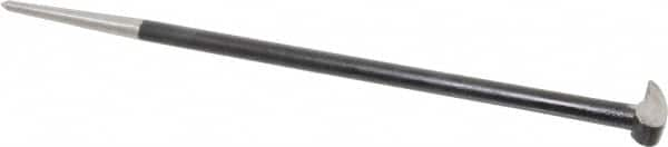 Value Collection - 16" OAL Rolling Head Pry Bar - 1/2" Wide, Chrome Vanadium - Caliber Tooling