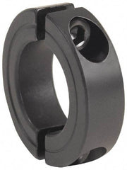 Climax Metal Products - 3-5/8" Bore, Steel, Two Piece Clamping Shaft Collar - 5" Outside Diam, 7/8" Wide - Caliber Tooling