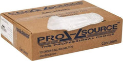 PRO-SOURCE - 0.2 mil Thick, Household/Office Trash Bags - 24" Wide x 31" High, Clear - Caliber Tooling