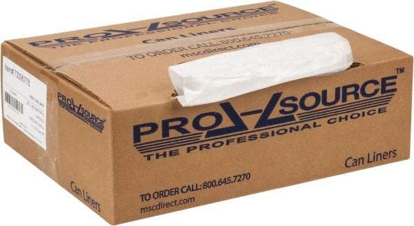 PRO-SOURCE - 0.31 mil Thick, Household/Office Trash Bags - 30" Wide x 36" High, Clear - Caliber Tooling