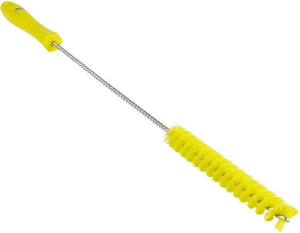 Vikan - 3/4" Diam Polyester Valve Brush - 19-5/8" OAL, 5-3/4" Head Length, Polypropylene & Stainless Steel Handle - Caliber Tooling