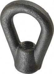 Gibraltar - 3,600 Lb Capacity, 1/2-13 Thread, Self Colored, Carbon Steel Heavy Duty Lifting Eye Nut - Grade C-1030, 3" High, 1-1/8" Inside & 2" Outside Eye Diam, 2" Bell/Base Width - Caliber Tooling