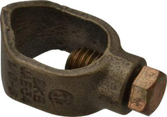 Thomas & Betts - 1/0 to 8 (Solid) AWG Compatible Single-Nut Rod Clamp - Copper Alloy, 2-11/32" OAL, CSA Certified, RoHS Compliant, UL Listed - Caliber Tooling