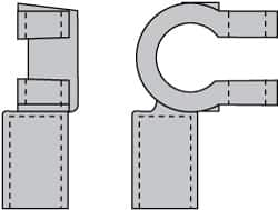 Noco - Automotive Battery 3/0 Right Elbow Terminal - Negative Polarity - Caliber Tooling