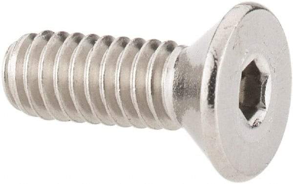 Value Collection - #8-32 UNC Hex Socket Drive, 82° Flat Screw - Grade 316 Stainless Steel, 1/2" OAL - Caliber Tooling