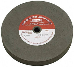 Made in USA - 6" Diam x 1/2" Hole x 3/4" Thick, 80 Grit Surface Grinding Wheel - Aluminum Oxide/Silicon Carbide Blend, Medium Grade, 3,600 Max RPM - Caliber Tooling