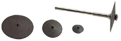 Made in USA - 5/8" Diam x 1/16" Hole x 3/32" Thick, Surface Grinding Wheel - Medium Grade, 20,000 Max RPM - Caliber Tooling