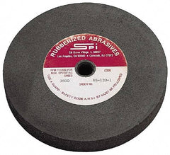 Made in USA - 6" Diam x 1/2" Hole x 1" Thick, 46 Grit Surface Grinding Wheel - Aluminum Oxide/Silicon Carbide Blend, Coarse Grade, 3,600 Max RPM - Caliber Tooling