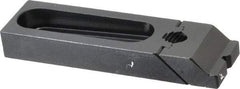 Gibraltar - 5-3/16" OAL x 1-1/2" Overall Width, Low Grip Nose, Steel Manual Edge Clamp - Black Oxide Coating, 3/4" High, 1/2" Socket Cap Screw Slot, 2-1/2" Travel - Caliber Tooling