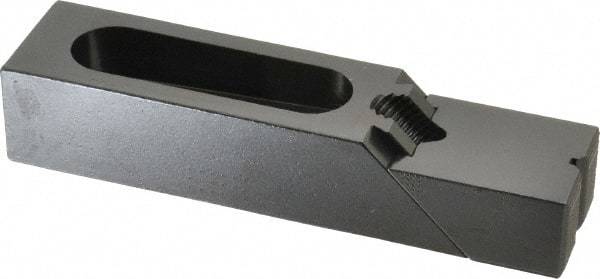 Gibraltar - 6-1/8" OAL x 1-1/2" Overall Width, High Grip Nose, Steel Manual Edge Clamp - Black Oxide Coating, 1-1/4" High, 1/2" Socket Cap Screw Slot, 2-1/4" Travel - Caliber Tooling