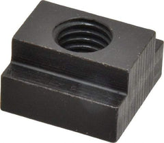 Gibraltar - 5/8-11 Tapped Through T Slot Nut - 3/4" Slot Width, 1-1/4 x 15/32" Base Width x Height, 1-1/4 x 3/4" OAL x Height - Caliber Tooling